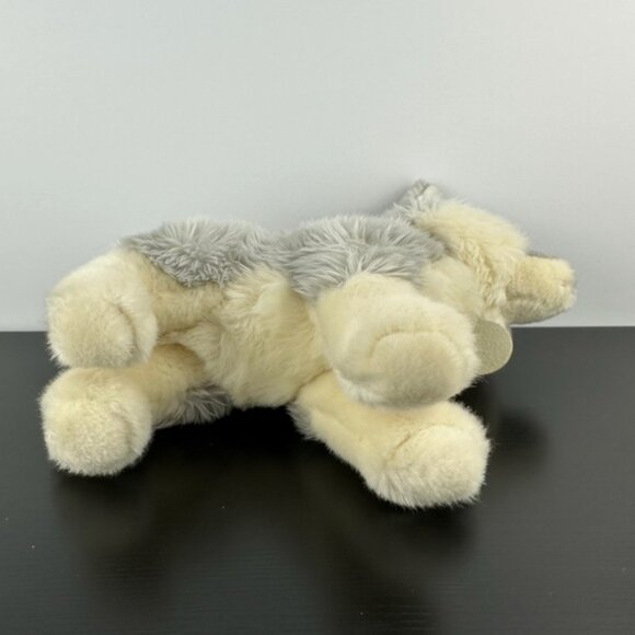 Aurora Miyoni Tots Wolf Pup 10 Realistic Gray White Plh Stuffed Animal - Picture 7 of 7